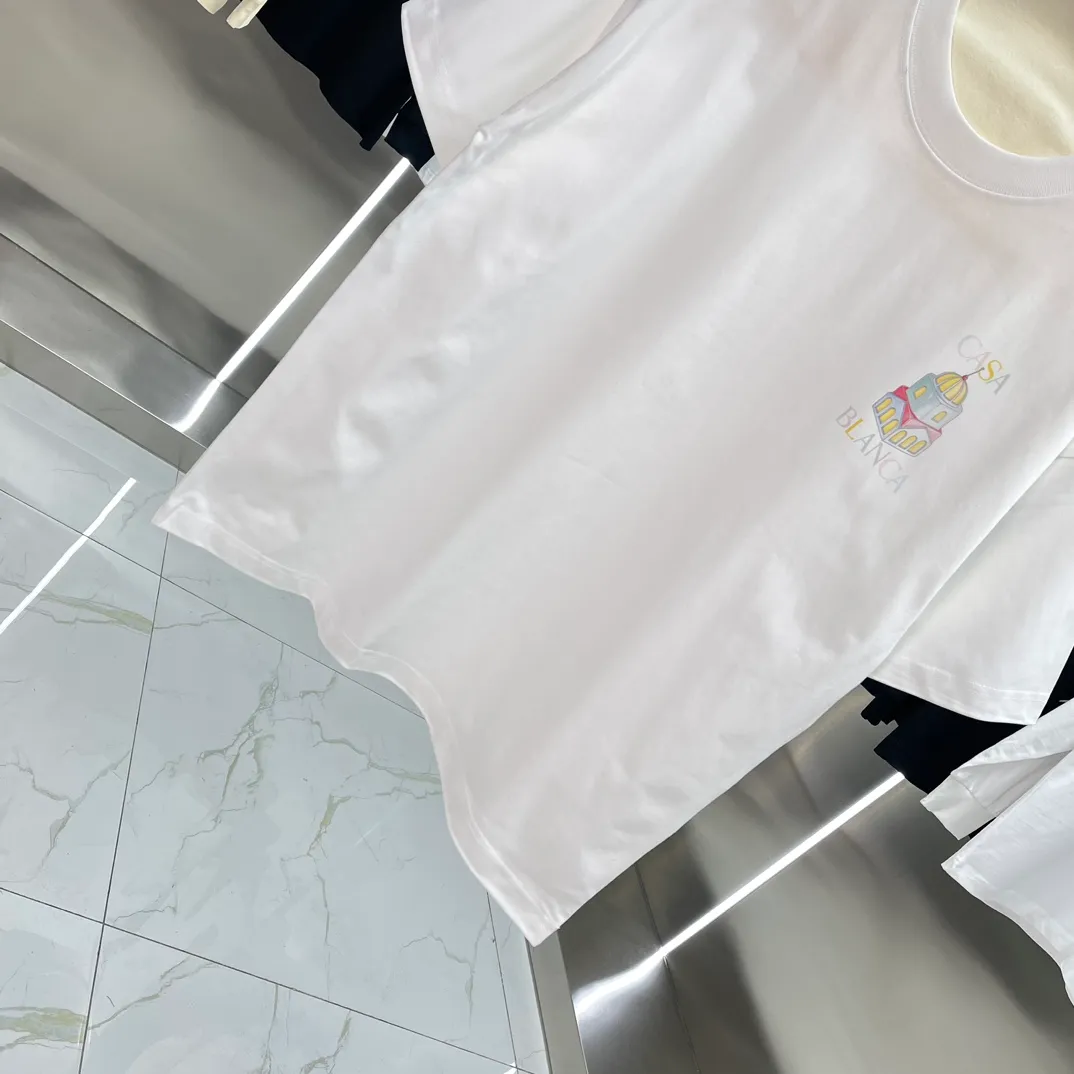 Casablanca Classic Series T ， ， 。 ， Classic ， In Stock ！ ：White Black Size：S M L XL XXL
